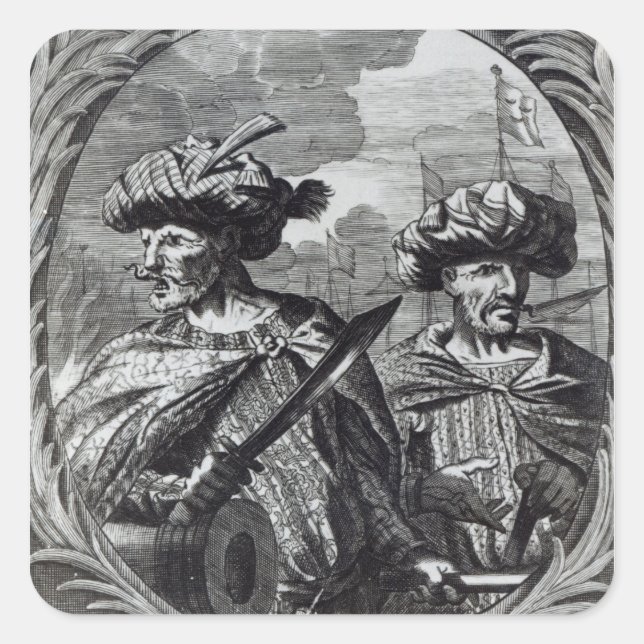 The Barbarossa Brothers Square Sticker (Front)