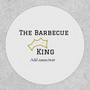 The Barbecue king crownadd name text cooking best Patch