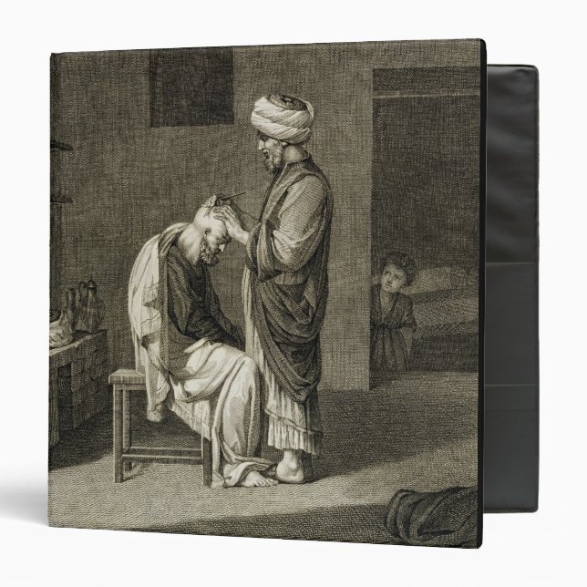 The Barber, from Volume II Arts and Trades of 'Des Binder (Front/Inside)