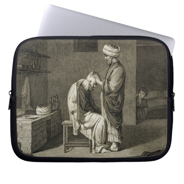 The Barber, from Volume II Arts and Trades of 'Des Laptop Sleeve (Front)