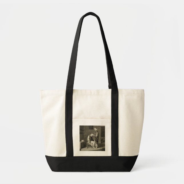 The Barber, from Volume II Arts and Trades of 'Des Tote Bag (Front)