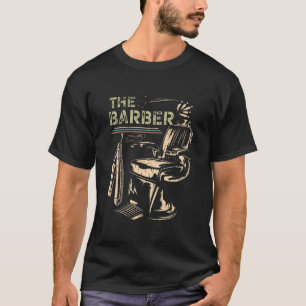 The Barber Scissor Barbershop Cut Trim Beard T-Shirt