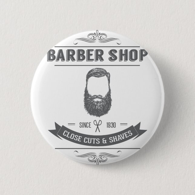 The barber shop button (Front)