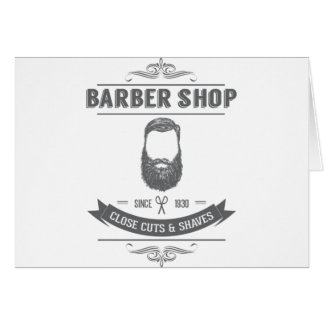 The barber shop cards