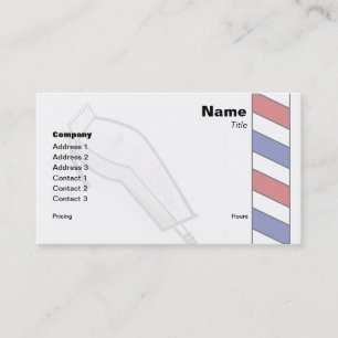 The Barbershop Business Card