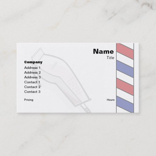 Customizable The Barbershop Business Cards
