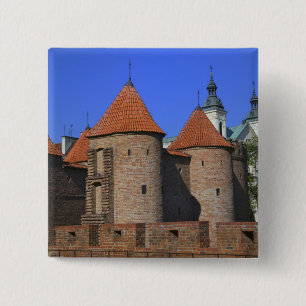 The Barbican and Pauline Church, Warsaw, Pinback Button