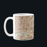 The Barcelona Vintage Map Coffee Mug<br><div class="desc">It's a great vintage street map of Barcelona Spain and we've repurposed it on a mug. There are 2 images on the mug. Purchase it as is or you can delete one image and/or personalize the mug.</div>