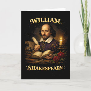 The Bard by Candlelight Holiday Card