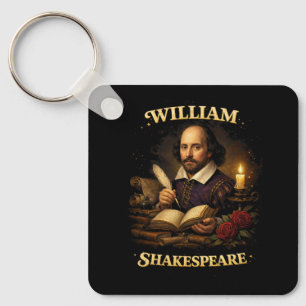 The Bard by Candlelight Keychain