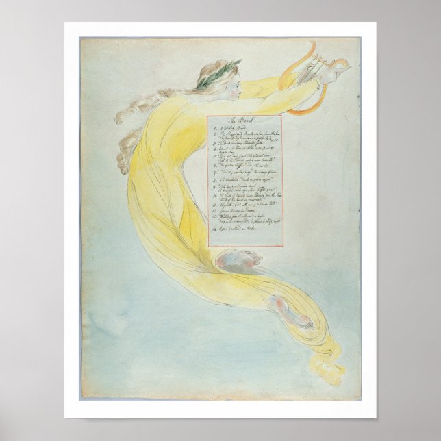 'The Bard', design 52 from 'The Poems of Thomas Gr Poster (Front)