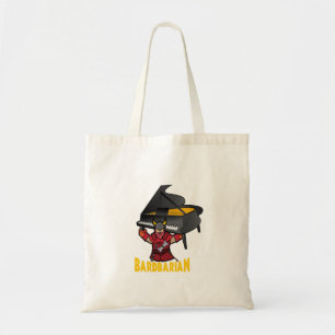 The BARDBARIAN: Half-Bard, Half-Barbarian Tote Bag