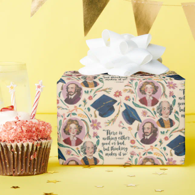 The Bard's Graduation - Shakespeare's Hamlet Wrapping Paper