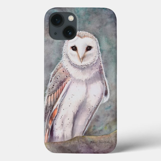 The Barn Owl Wildlife Bird Art Case-Mate iPhone Case (Back)