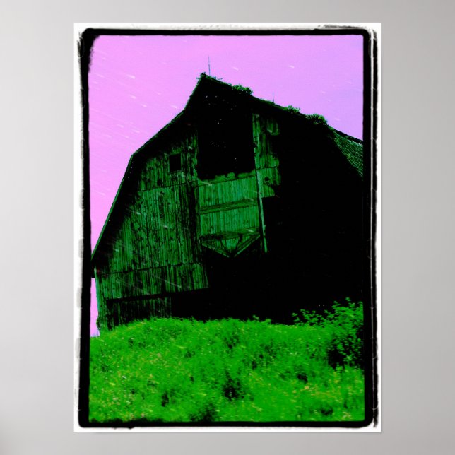 The Barn With the Pink Sky Poster (Front)