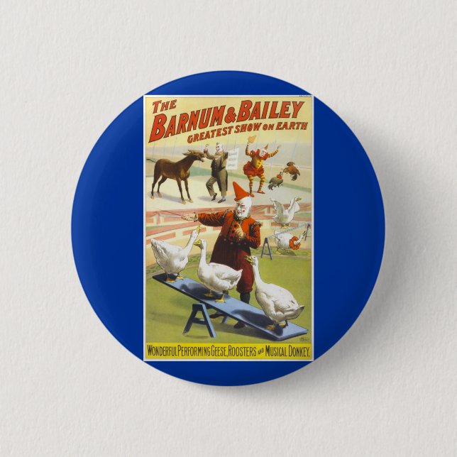 The Barnum & Bailey Circus Pinback Button (Front)