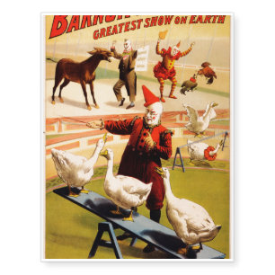 The Barnum & Bailey Greatest Show on Earth Temporary Tattoos
