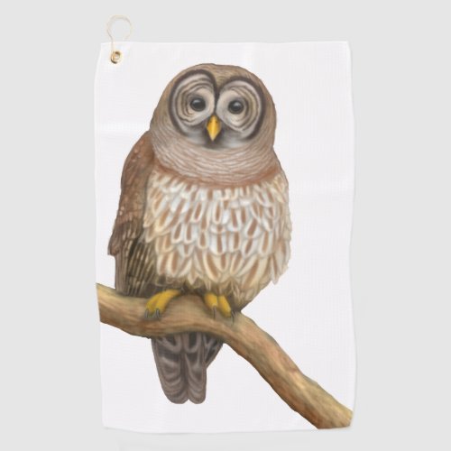 The Barred Owl Golf Towel