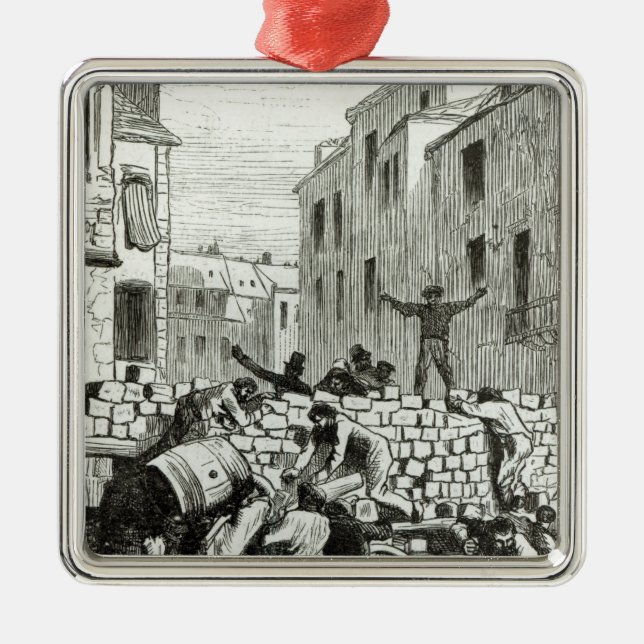 The Barricade Metal Ornament (Front)