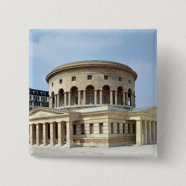 The Barriere de La Villette, 1784-87 Pinback Button (Front)