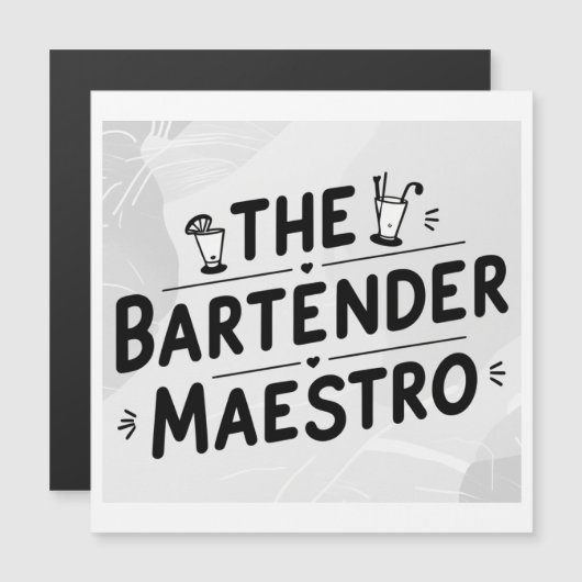 The bartender Maestro  (Front/Back)