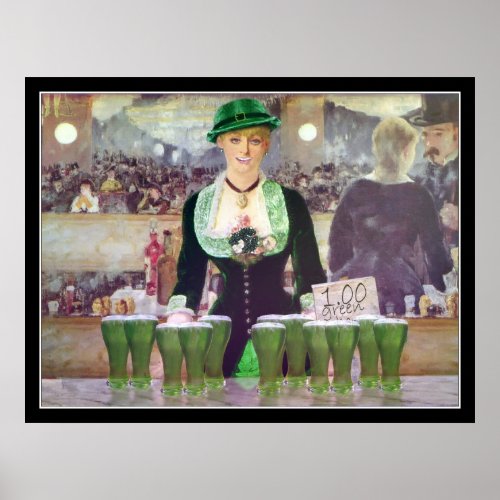 The Bartender St Patricks Day Poster