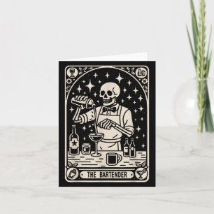 The Bartender Tarot Card Halloween Mixologist Barm