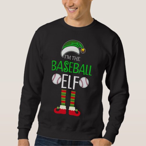 The Baseball Elf Sport Matching Family Christmas G Sweatshirt