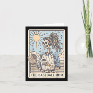 The Baseball Mom Tarot Card Funny Mothers Day Socc