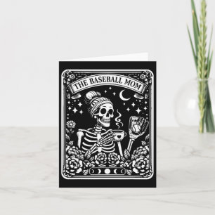 The Baseball Mom Tarot Card Skeleton Coffee Mother
