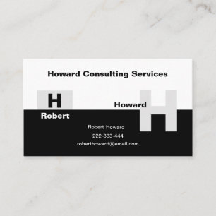 The Basic Black and White Business Card