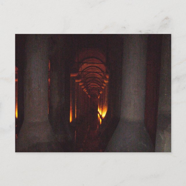 The Basilica Cistern of Istanbul Photo Postcard (Front)