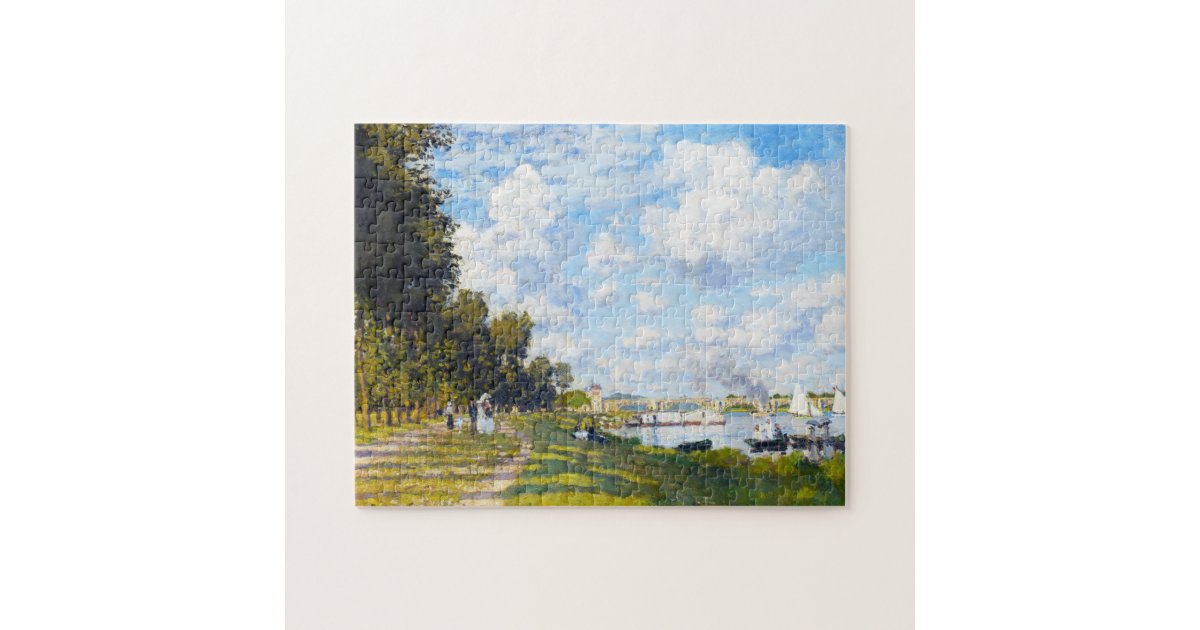 The Basin At Argenteuil Claude Monet Jigsaw Puzzle Zazzle Com