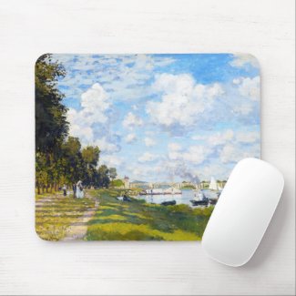 The Basin at Argenteuil Claude Monet Mouse Pad
