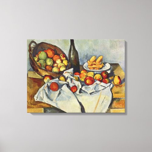 The Basket of Apples by Paul Cezanne Canvas Print