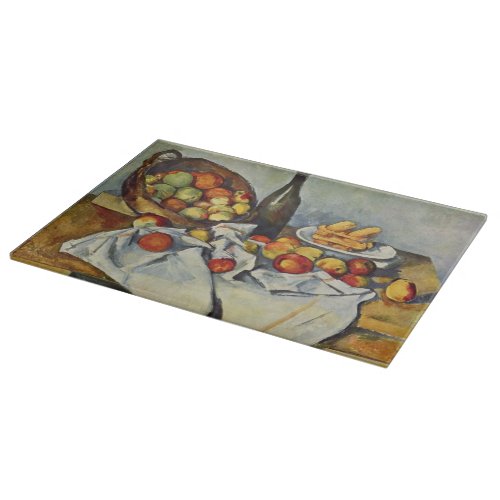 The Basket of Apples by Paul Cezanne Cutting Board