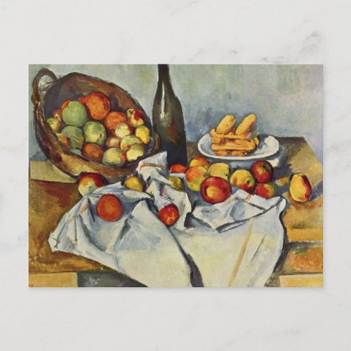 The Basket of Apples by Paul Cezanne Postcard