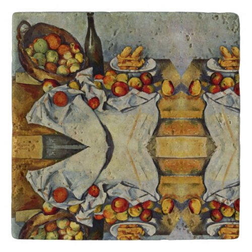 The Basket of Apples by Paul Cezanne Trivet