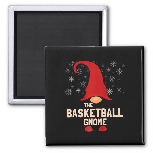 The Basketball Christmas Gnome Pajama Premium 1  Magnet