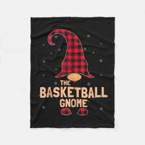 The Basketball Christmas Gnome Pajama Tank Top2  Fleece Blanket