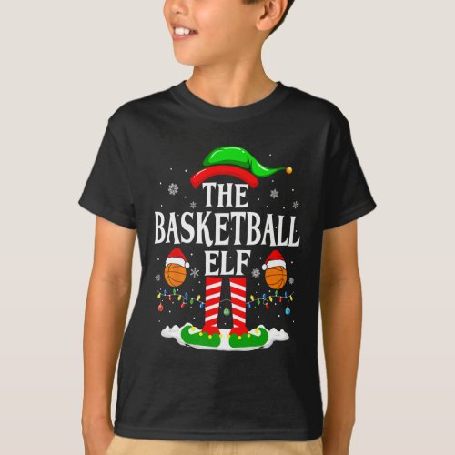 The Basketball Elf Bball Xmas Basketball Christmas T_Shirt