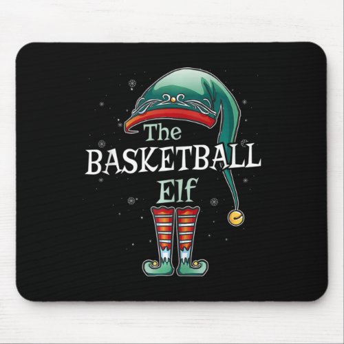 The Basketball Elf Christmas Family Matching Pajam Mouse Pad