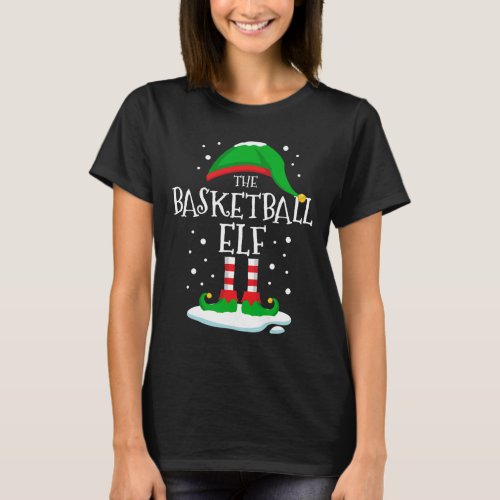 The Basketball Elf Christmas Family Matching Xmas  T_Shirt