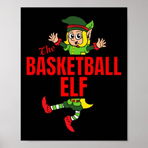 The Basketball Elf Christmas Outfit Matching Group Poster