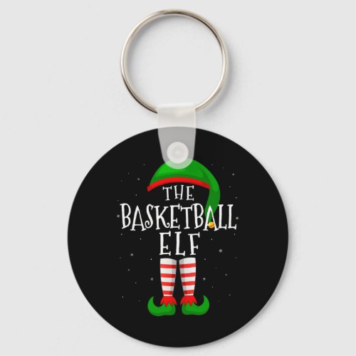 The Basketball Elf Cool Matching Family Group Chri Keychain