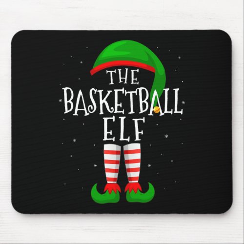 The Basketball Elf Cool Matching Family Group Chri Mouse Pad