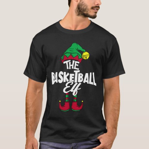 The Basketball Elf Family Group Matching Pj Christ T_Shirt