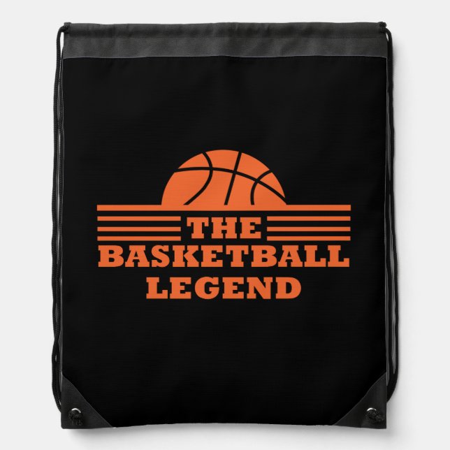 The basketball legend for coach drawstring bag (Front)