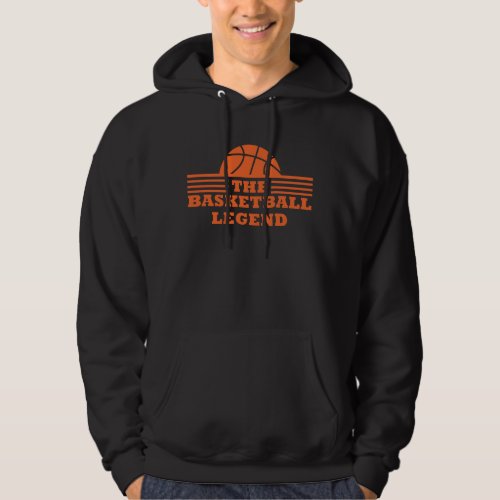 The basketball legend orange ball hoodie