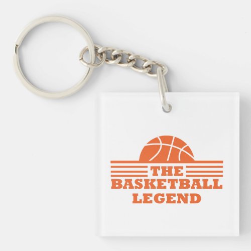 The basketball legend orange ball keychain